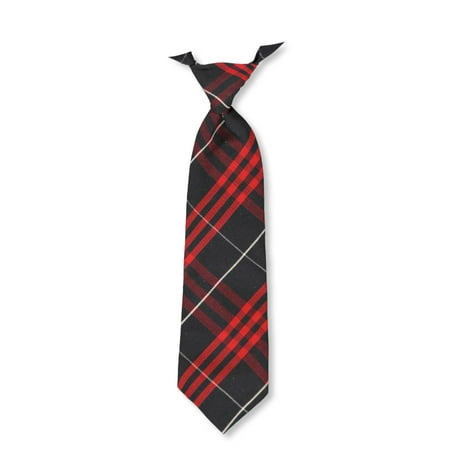 

Cookie s Adjustable Banded Necktie with Clip - navy/red/white *plaid #37* 16