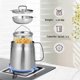 thumbnail image 3 of Stainless Steel Fry Kitchen Pot 2L Kitchen Fryer Pan Large Capacity Multifunctional Oil Filter Tank, 3 of 5