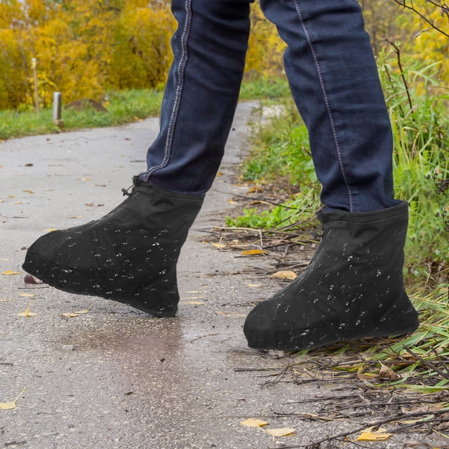 unbranded 2Ud Protectores Reutilizables Para Zapatos Lluvia Con Antideslizante Y Confección Duradera