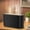 Black, variant on BCOOSS Essential Oil Diffuser Aromatherapy Aroma Air Diffuser with Flame Light, Wood Grain
