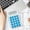 Blue, variant on YIMWNYI Transparent Calculator, 8 Digit Mini Desktop Calculator with Big Buttons, Compact ABS Plastic Pocket Calculator, Energy Saving and Portable for Business and Office Use