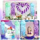 thumbnail image 4 of 3 farolillos de papel de sirena con purpurina para colgar medusas Zhivalor WMZL-1967-1, 4 of 4