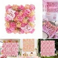 thumbnail image 2 of Artificial Flower Wall Panels Flower Wall Mat Silk Rose Flower Panels Screen Floral Panel Wall Backdrop for Wedding Party Nursery Home Decor, 2 of 3