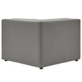 thumbnail image 6 of Sofa Corner Chair, Faux Vegan Leather, Grey Gray, Modern Contemporary Urban Design, Living Lounge Room Hotel Lobby Hospitality, 6 of 8