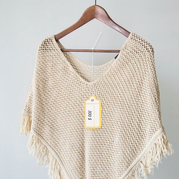 KONTONTY 500pcs Golden Hanging Paper Tags with String for Efficient Stock Management and Organization