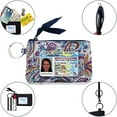 thumbnail image 3 of Zip ID Case with Lanyard - Badge ID Holder Wallet with Zipper - Cotton (Fantasic Paisley), 3 of 7