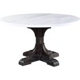 thumbnail image 1 of Acme Furniture Table à Manger Rectangulaire en Marbre, Espresso Blanc, 1 of 5