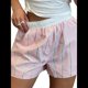 thumbnail image 2 of Pantalones Cortos Tipo Bóxer para Mujer, de Algodón, Informales, para Verano, para Estar en Casa, para Dormir, de Cuadros , Estilo Y2K Rosa S, 2 of 9