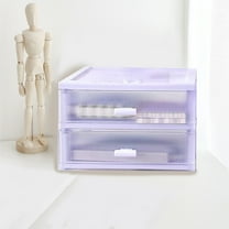 Japceit Large Capacity Desktop Storage Box with Drawers, Multi-Compartment Organizer for Stationery, Office Supplies, Home Decor, Dormitory Essentials