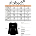 thumbnail image 4 of Anbech Color Contrast Womens Hoodie Tops Stitching Causal Sweatshirt Long Sleeve Drawstring Hooded, 4 of 4