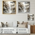 thumbnail image 4 of Designart "Sparse Desert Canyon River I" Canyon Floater Framed Wall Art Prints, 4 of 5