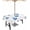 Dodgerblue, variant on Christmas Tablecloth with Umbrella Hole and Zipper Merry Christmas Mailbox Round Outdoor Tablecloths 60 Inch Table Cloths Snowman Cute Squirrel Patio Table Cloth Cover for Holiday Party Yard Garden
