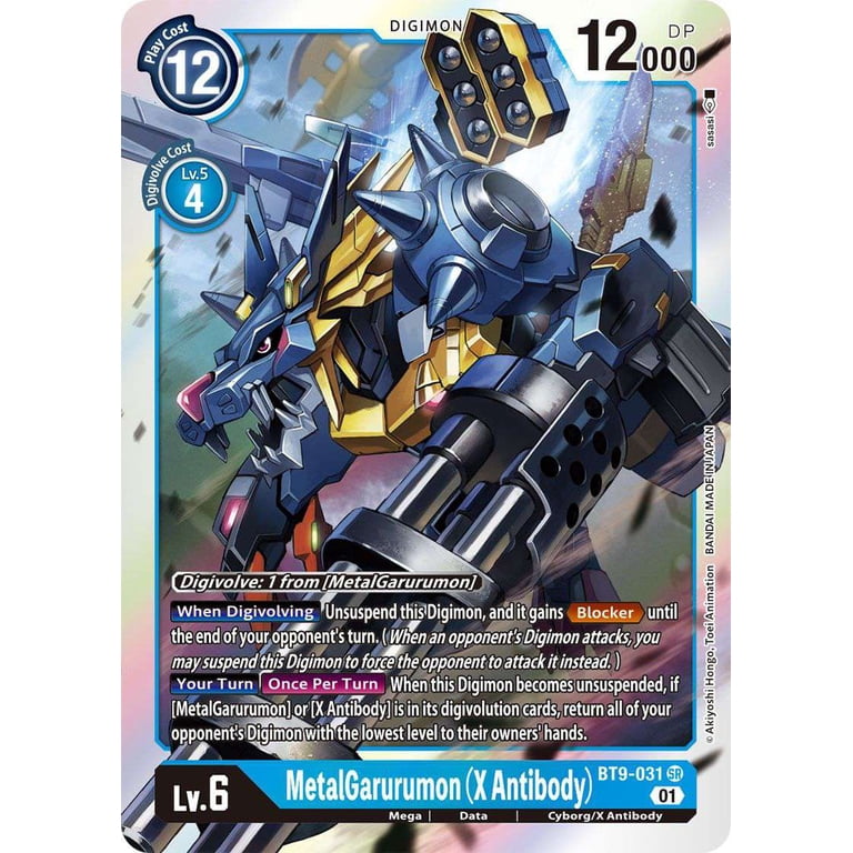 Digimon X Record Super Rare MetalGarurumon BT9-031 (X Antibody) - Walmart.com Digimon X Record Super Rare MetalGarurumon BT9-031 (X Antibody) - Walmart.com