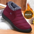 thumbnail image 4 of Men's Winter Snow Boots Outdoor Warm Lightweight Shock-absorbent Walking Shoes, 4 of 5
