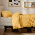 thumbnail image 4 of Funda de Edredón Bedsure Talla Twin/Twin XL Amarillo Dorado Poliéster, 4 of 8