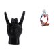 thumbnail image 1 of Estatua del gesto de la roca,Estatuas y figuras de dedos con gestos de música rock,Estatua de resina,Estatua de resina de pensador sentado,Escultura abstracta decoración del hogar creativa, 1 of 8