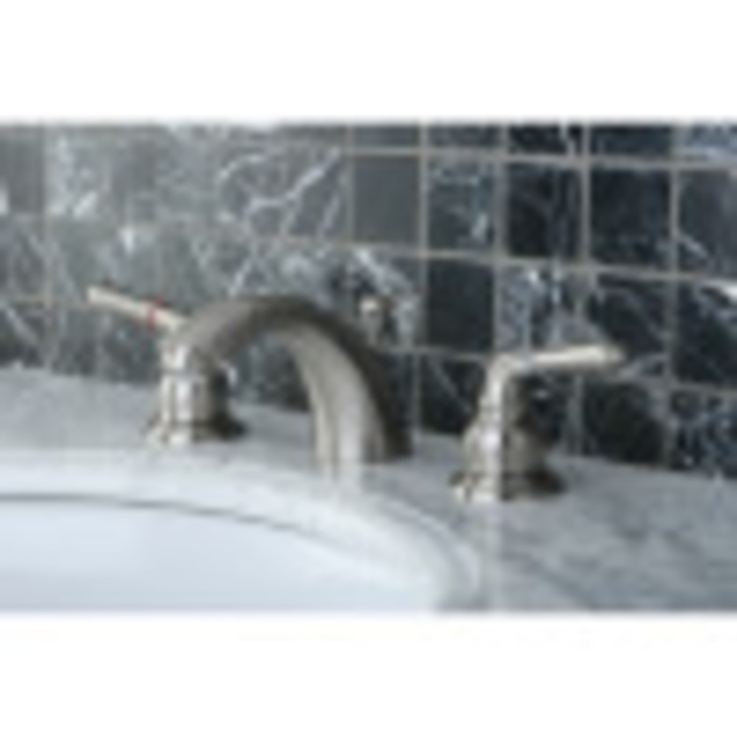 Kingston Brass Magellan Two Handle 4" to 8" Mini Widespread Lavatory Faucet with Retail Pop-up