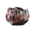 thumbnail image 1 of Adorno de té de té de de copa de cerámica de cerámica en forma de loto de 150 ml, taza de de kung fu para sala de estar de restaurante, escritorio, Rojo, 1 of 8