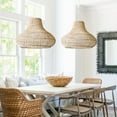 thumbnail image 4 of Arturesthome Natural Rattan Pendant Lamp Dining Room Hanging Wicker Lampshade, 4 of 8