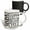 Multicolor, variant on 3drose, Modern Black and Image of Gold Brush Stroke Ninety Happy Birthday, 11oz Magic Transforming Mug