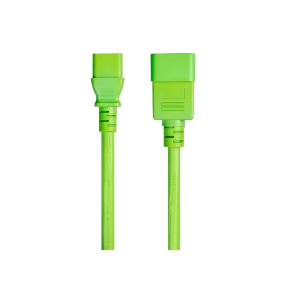 RiteAV Power Cable/Cord - 6 Feet - Green | 14AWG for PDU 15A (IEC 60320 C13 to IEC 60320 C20)