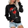 thumbnail image 3 of Gibobby Sudadera Navidad mujer Sudadera de Navidad para mujer, divertido árbol de Navidad, camión, gráfico, cuello redondo, casual, ajuste holgado(Negro,XG), 3 of 5