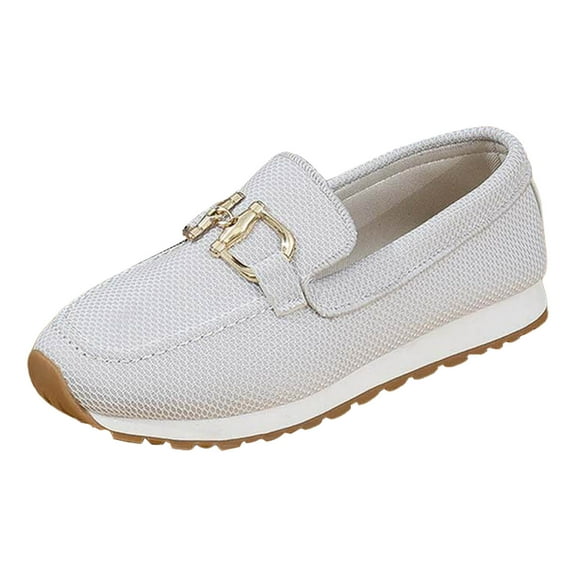 YLYL Women's Loafers Non Slip Comfortable Retro Fashion Casual Slip on Business Work Driving Shoes