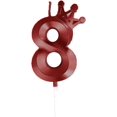 thumbnail image 1 of Valentine Fondant Embosser Designed Happy Birthday Candles Anniversaries Red (RD9, One Size), 1 of 6