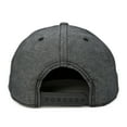 thumbnail image 3 of DALIX Premium Flat Bill Snapback Chambray Hat 6 Panel Cap (Black), 3 of 7