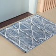 thumbnail image 2 of Handknotted Denim Textured Cotton Polyester Flatweave Kilim Rug, 2 of 6