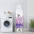 thumbnail image 3 of Kuiaobaty Washable Ironing Board Cover Iron Dust Cover Protector Cover with 3 Fasteners and Elastic Edge Easy to Install Snug Fit Ironing Board, Hummingbird Butterfly Lavender Violet, 3 of 5