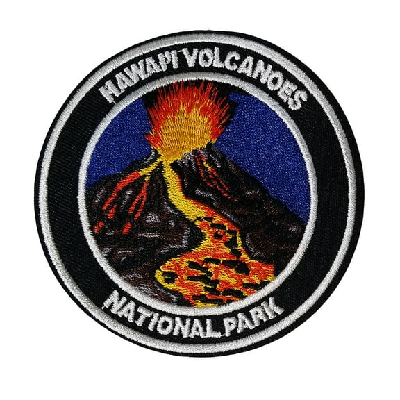 Hawaii Volcanoes National Park Embroidered Patch Iron/Sew-On Applique Souvenir