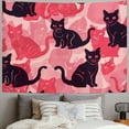 thumbnail image 2 of Orinice Cute Cat Tapestry Wall Hanging Unique Style Graphic Tapestries Home Decor for Living Room Bedroom Apartment Farmhouse Dorm 40x30inch, 2 of 6