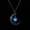 Blue U, variant on Latrodar shape Luminous Pendants Halloween Clavicle Chain Necklace Up to 50% Off