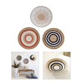 thumbnail image 2 of Straw Rattan Wall Decor Round Rattan Basket Wall Decoration Rattan Crafts, 2 of 10