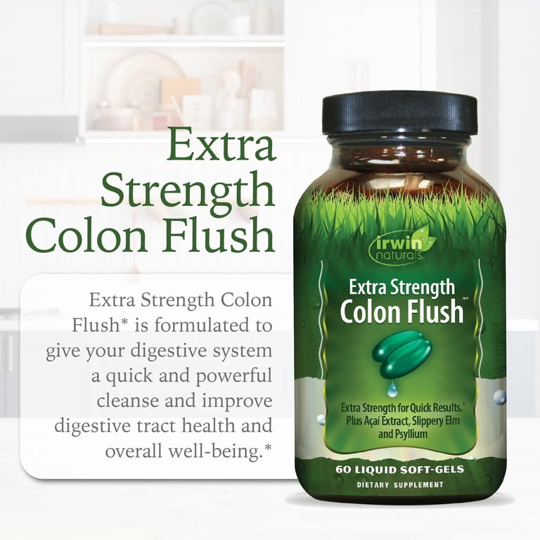 Irwin Naturals Colon Flush Extra Strength Digestive 60 Softgels
