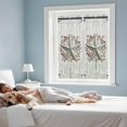 thumbnail image 4 of Texas Star Retro Window Privacy Film, Vintage White Wooden Berry Static Cling UV Sun Blocking Tint Film Heat Control Windows Films for Bedroom Bathroom, Window Stickers 17.7"x39.3", 4 of 8