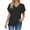 Black, variant on Wiyuqeen Solid Color Ruffle Sleeve Tunics for Women Basic Trendy Lace V Neck Blouses Ladies Comfy Hollow Out Tops Loose Fit T-shirts