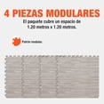 thumbnail image 3 of Piso Para Gimnasio Altera Tipo Madera Tatami 60x60 4pz Color Gris, 3 of 6