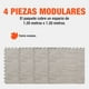 thumbnail image 3 of Piso Para Gimnasio Altera Tipo Madera Tatami 60x60 4pz Color Gris, 3 of 6