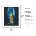 thumbnail image 2 of Santiago Spain - Holy Year in Santiago De Compostela - Way of St. James - Vintage Travel Poster by Marcias Jose Morell c.1954 - Fine Art Rolled Canvas Print 16in x 20in, 2 of 4