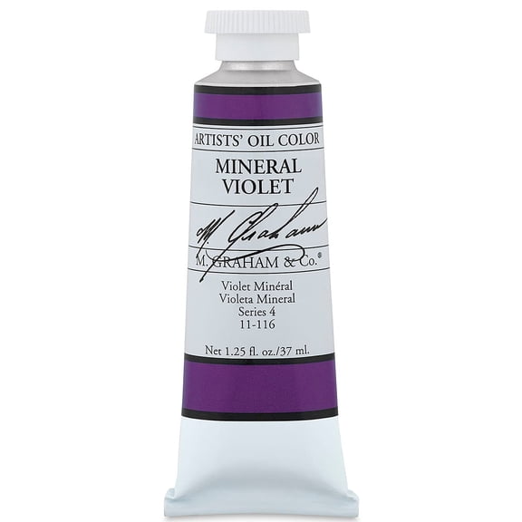 M. Graham Artists' Oil Color - Mineral Violet, 37 ml tube