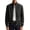 Black, variant on Mens Casual Jacket Full Zip Long Sleeve Band Collar Jackets Solid Color Soft Comfy Outerwear Coat