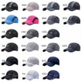 thumbnail image 5 of Men's Solid Baseball Hat Cap Mesh Quickly-dry Summer Sun Protection Fishing Camping Golf Trucker Cap Hat Lightweight Foldable Travel Beach Hat, 5 of 5