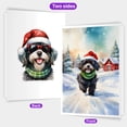 thumbnail image 2 of Hello Winter Havanese Frosty Morning Walk Welcome Snowy Christmas 5x7in Folded Greeting Card Havanese Dog Lover Gifts Idea Single Note Card with Envelope - 02018, 2 of 5