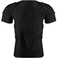 thumbnail image 2 of Padded Shirts Short Sleeve Compression Protective T Shirt Youth Protective Gear Football Baseball Hockey, 2 of 3