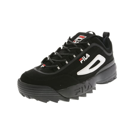 Fila Men's Disruptor Ii Black / White Red Ankle-High Walking Shoe -