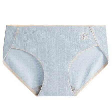 VMESZQFG Seamless Panties for Women Underpants Pack of Panties for Women High Elasticity Cotton Thread Underwear For Women Pure Cotton Cut Wavy Edge Mid Waist Triangle Hot Pants for Women Panties