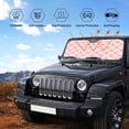 thumbnail image 5 of Kdxio Rabbit And Carrot Print Front Windshield Sun Shade,Folding Auto Sunshade for Car Truck SUV-Medium, 5 of 7