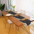 thumbnail image 2 of Yayeee Table Runner 70 inches Long Home Kitchen Dinning Party Decoration, Retro Halloween Cat, 2 of 7